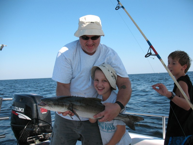 Marcel and Ian's Cobia - safely released